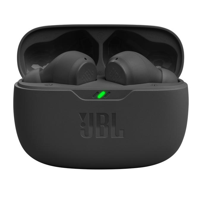 JBL WAVE BEAM - Kabellose In-Ear Ohrhörer mit IP54 und IPX2 Wasserdichtigkeit – Freisprechfunktion und 32 Stunden Akkulaufzeit – Schwarz