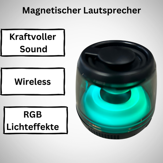 Magnetischer Wireless Lautsprecher | Kraftvoller Sound & Stilvolles Design